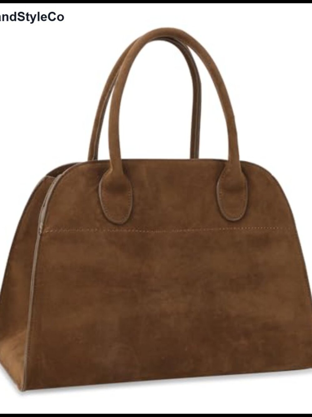 Vegan Suede Tote Bag Hobo Shoulder Satchel Top Handle Purse Office Travel